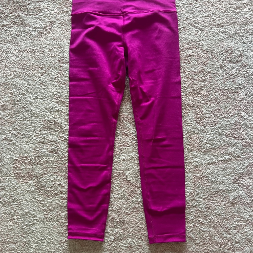 Athleta Pink Leggings Sleek Stretchy Design